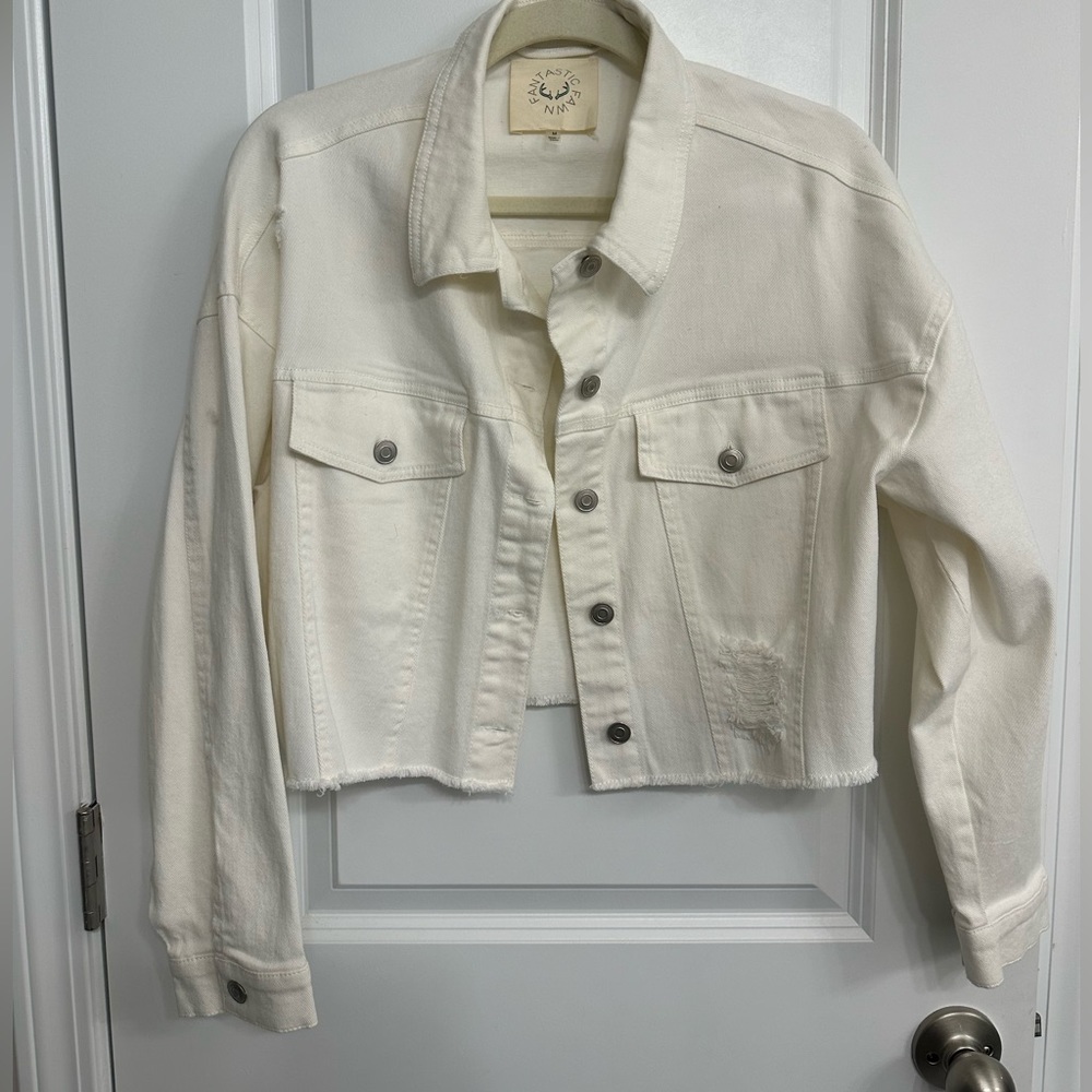 cropped denim jacket